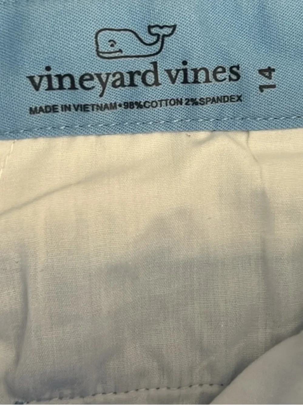 Vineyard Vines Boys Chino Flat Front Shorts Blue Preppy Back to School